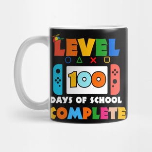 Level 100 Days Of School Complete Game Controller Boys Girls Mug